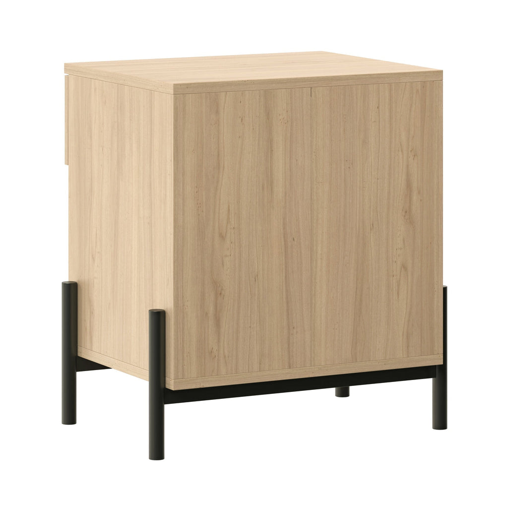 Nightstand, Paris Modern Scandinavian Reeded for Bedside Storage, Bedroom Organization and Guest Rooms, 2 Sizes and 3 Colors image 9