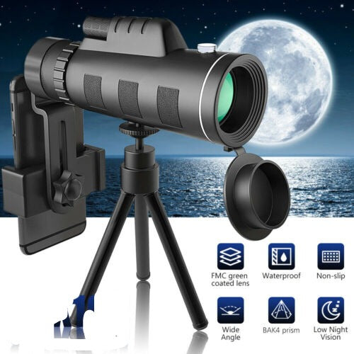 40x60 Zoom HD Monocular Telescope / Spotting Scope with BAK4 Prisms image 9