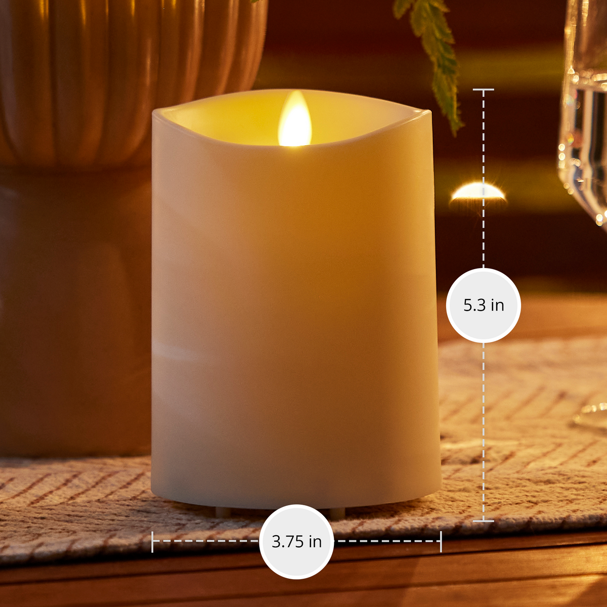 Flameless Candle, Outdoor Color Changing Pillar with Remote for Mantels, Entryways and Holiday Displays, 2 Size Options image 9