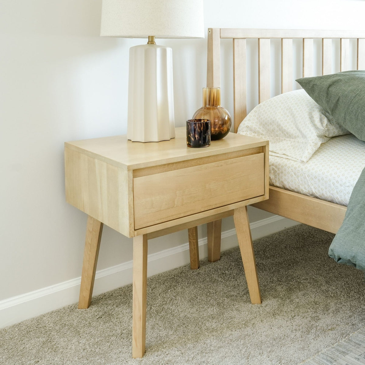 Nightstand, Modern (Set of 2) for Bedside Storage, Bedroom Organization and Guest Rooms, 6 Color Options image 9