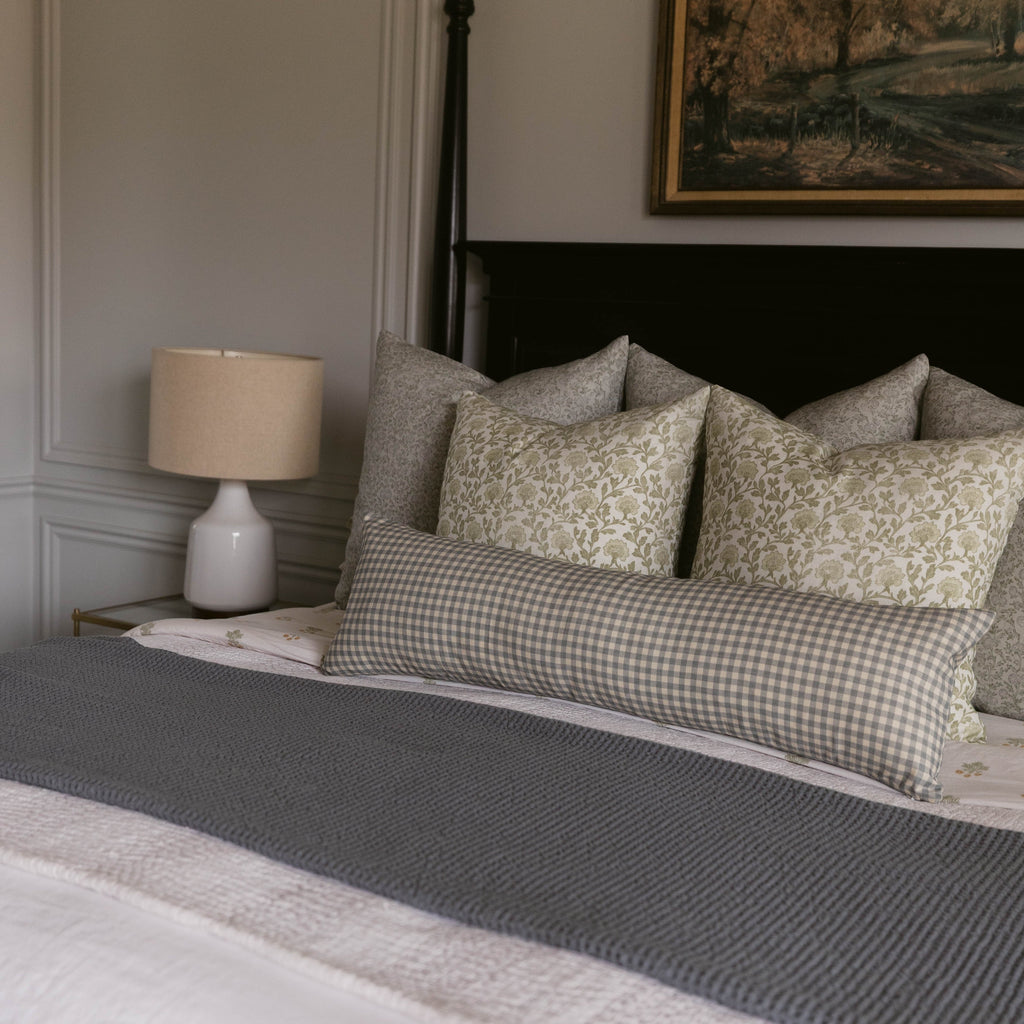 Decorative Pillow Cover Set, Clem in Linen 18" 22" for Bedroom Styling and Living Room Decor, 2 Size Options image 9