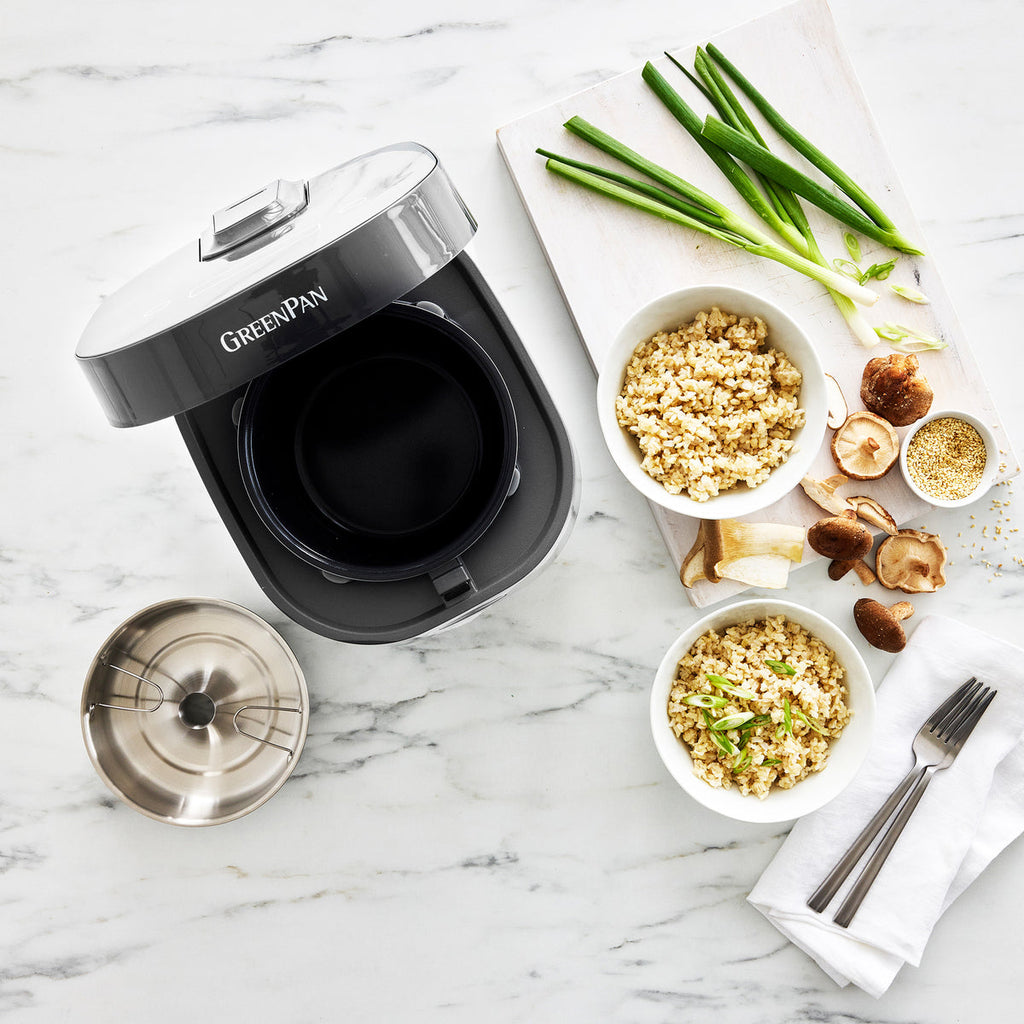 Drinkware, Bistro 8 Cup Carb Reducing Rice Cooker for Kitchen Tables, Workspaces and Daily Hydration image 9