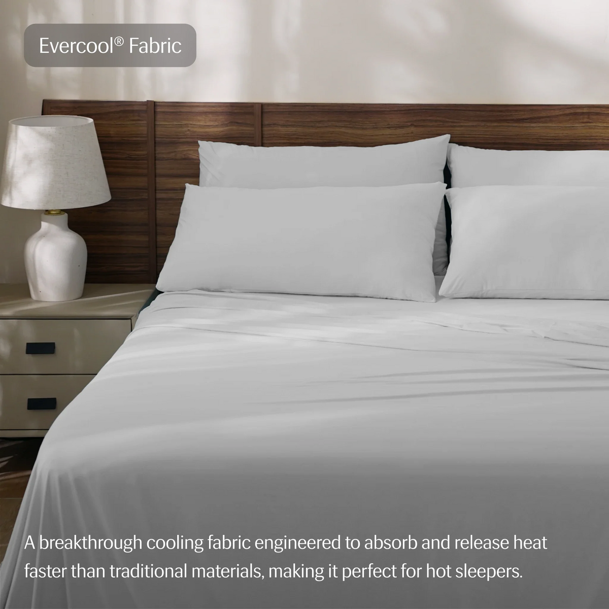 Bed Sheet Set, Evercool and Cooling for Master Bedrooms, Guest Beds and Daily Use, 7 Sizes and 6 Colors image 9