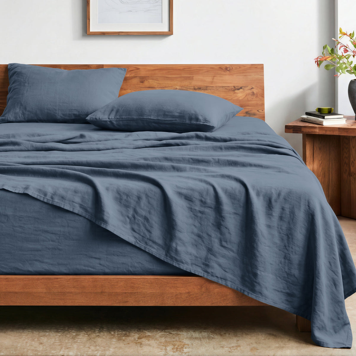 Bed Sheet Set, Ultra Soft Washed for Master Bedrooms, Guest Beds and Daily Use, 5 Sizes and 14 Colors image 9