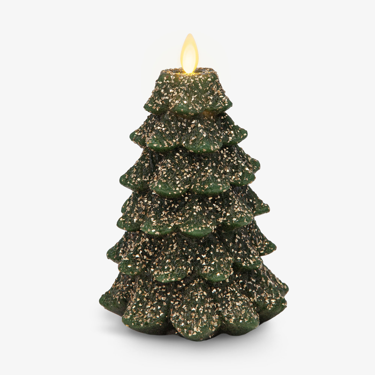 Home Fragrance, Green Glitter Tree Flameless Candle for Entryways, Bedrooms and Everyday Home Ambience, 2 Size Options image 9
