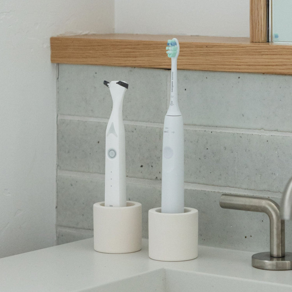 Bathroom Accessory, Electric Toothbrush Holder 2 pack for Guest Baths and Daily Bathroom Routines, 2 Color Options image 9