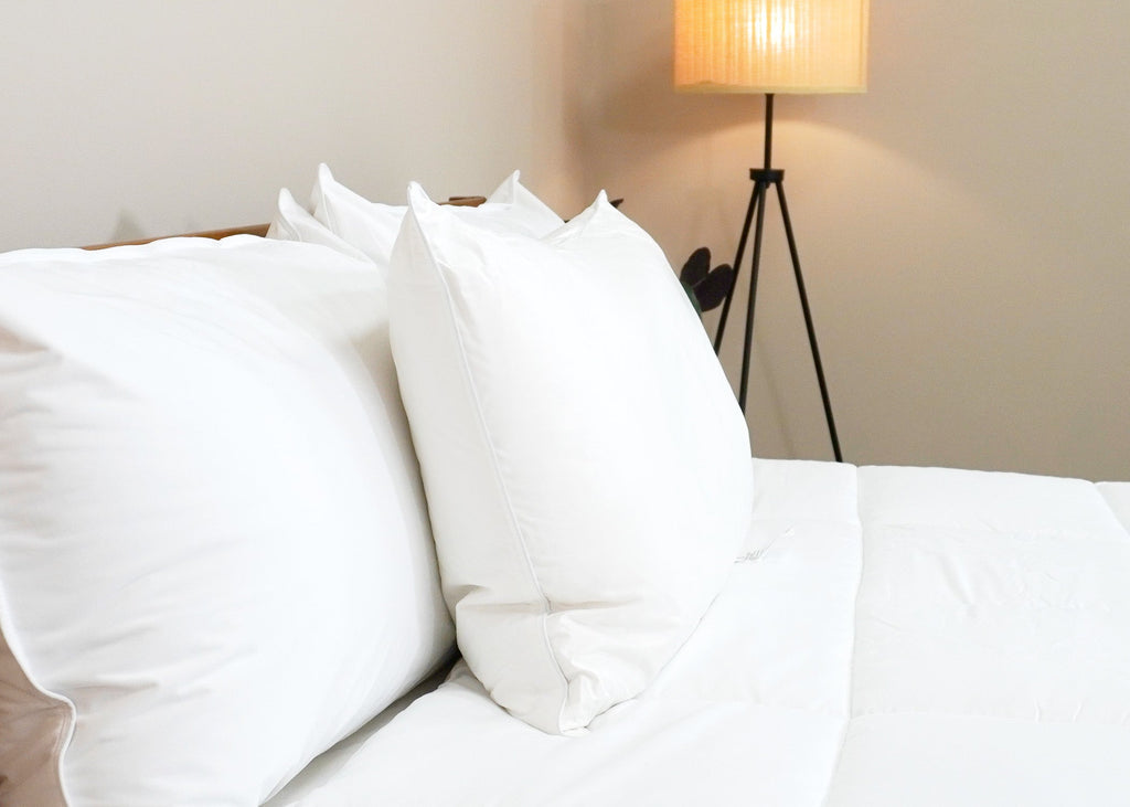 Bed Pillow, Tria Down & Featured at Many Ritz Carlton, Hypoallergenic Comfort for Sleeping, Reading and Bedroom Comfort, 4 Size Options image 9