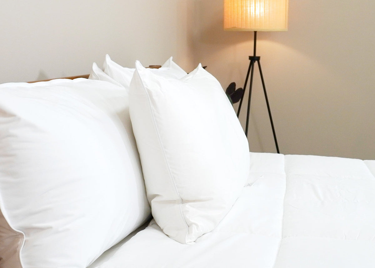 Bed Pillow, Tria Down & Featured at Many Ritz Carlton, Hypoallergenic Comfort for Sleeping, Reading and Bedroom Comfort, 4 Size Options image 9