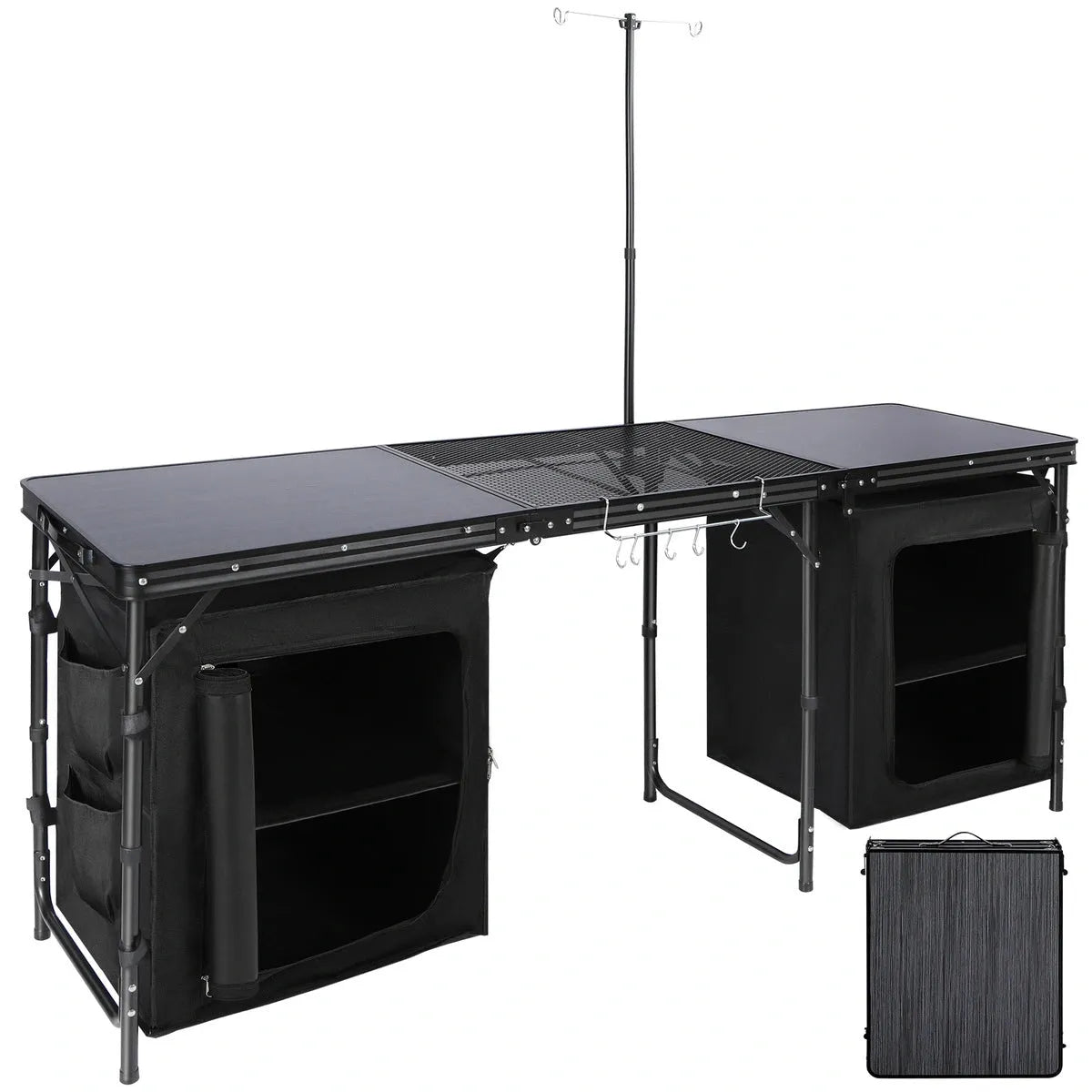 Home Storage Organizer, Portable Camping Kitchen Table with, Lightweight Design for Bedrooms, Laundry Rooms and Living Spaces image 9