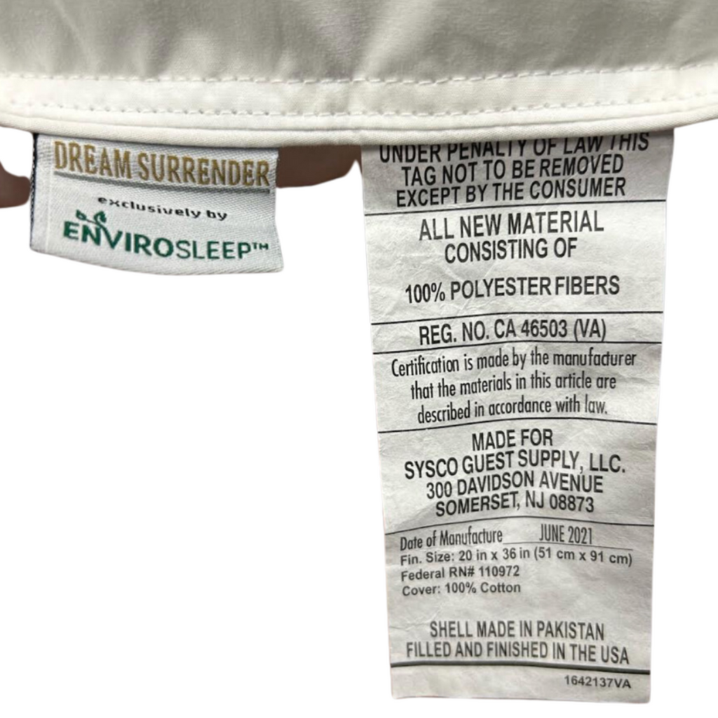 Bed Pillow, Envirosleep Dream Surrender & Dream Surrender, Machine-Washable Care for Everyday Sleep and Guest Room Bedding, 3 Size Options image 9