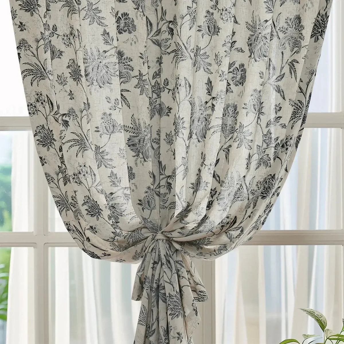 Window Curtain, Vintage Botanical Vine & Multi Floral Curtains for Windows, Room Styling and Everyday Privacy, 5 Sizes and 4 Colors image 9