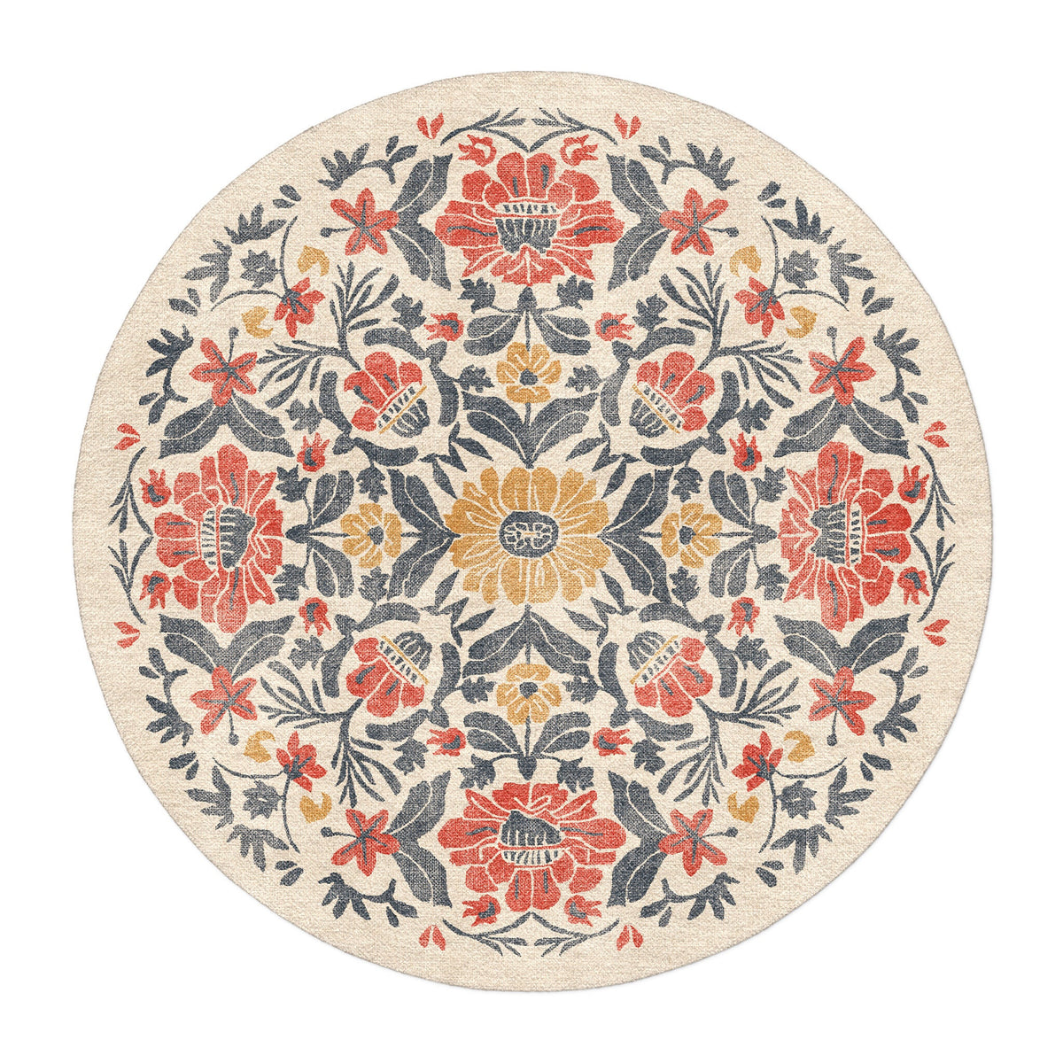 Area Rug, Corriana Navy & Red for Living Rooms, Bedrooms and Entryways, 10 Size Options, Designed for Hallways, Dining Spaces and Home Decor image 9