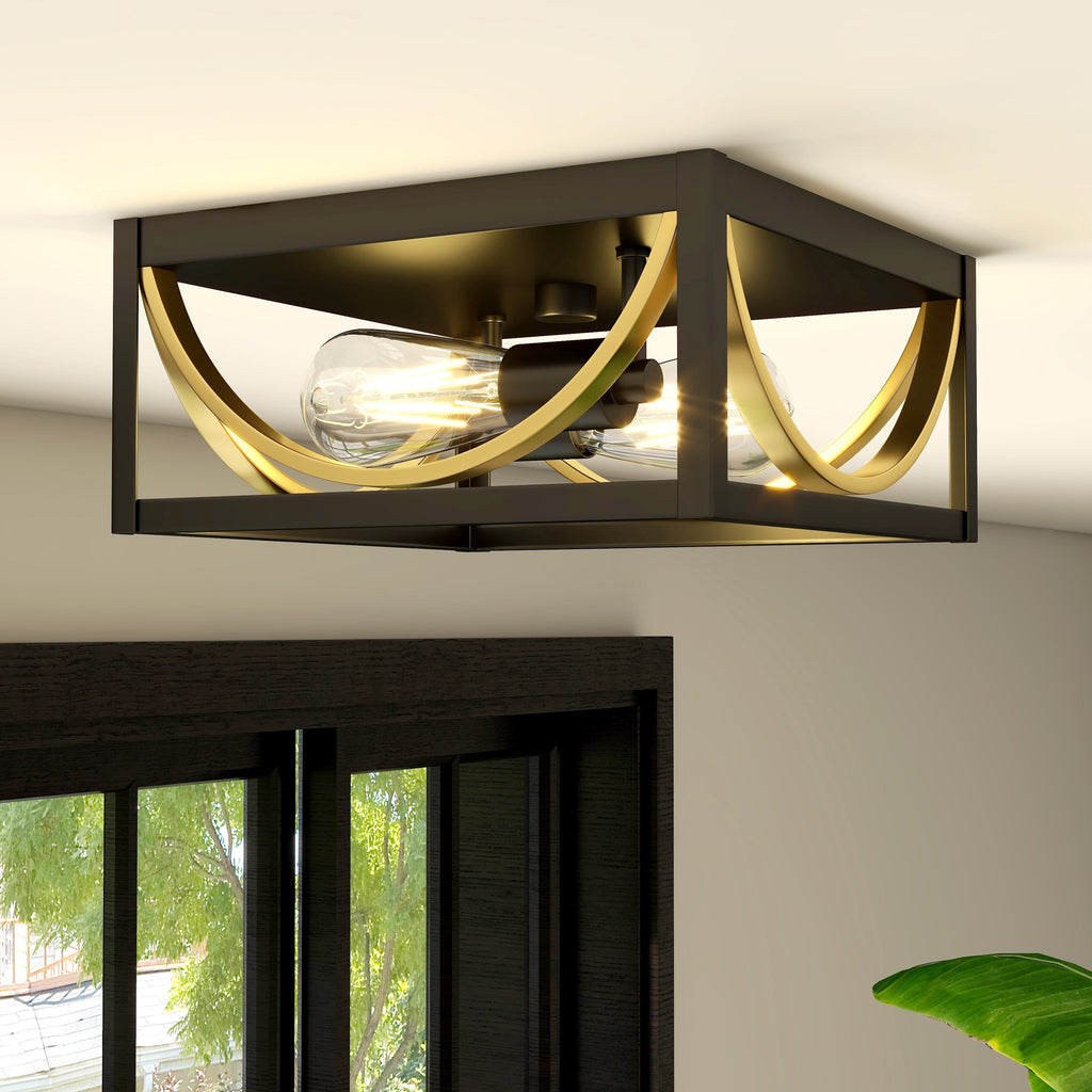 Home Lighting, Alexia 12" Flush Mount Ceiling Light Fixture for Desks, Side Tables and Warm Room Lighting image 9