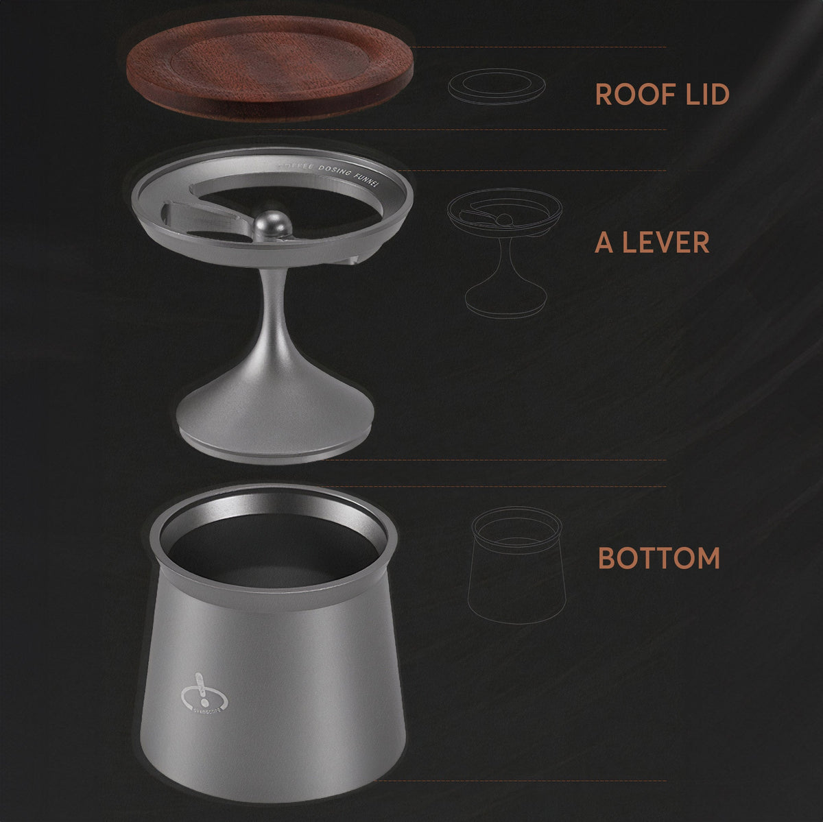 Drinkware, Stainless Steel Magnetic Dosing Cup 58MM for Kitchen Tables, Workspaces and Daily Hydration, 3 Color Options image 9