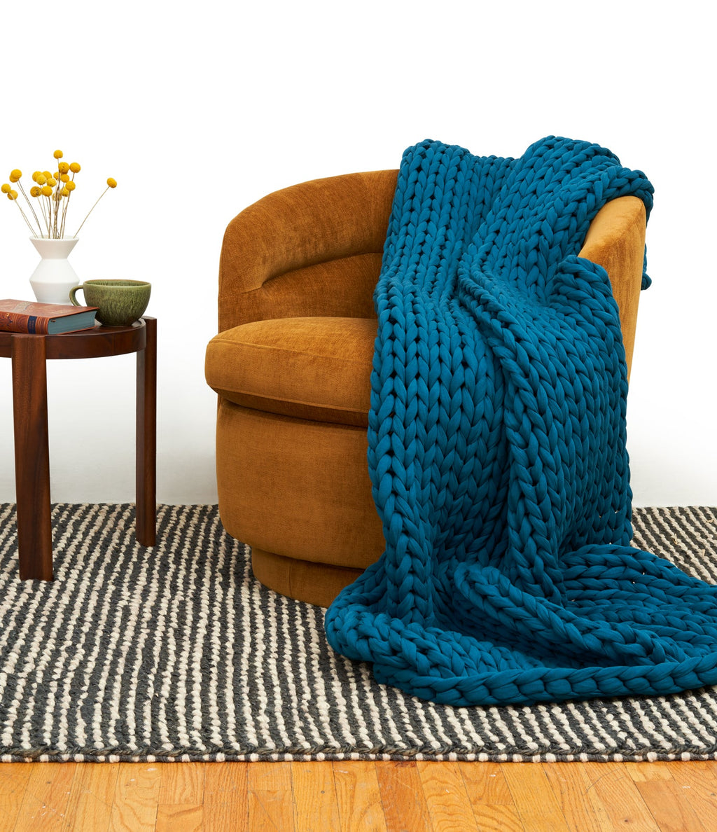 Cozy Throw Blanket, Cotton Weighted for Sofas, Beds and Relaxing at Home, 32 Color Options image 9