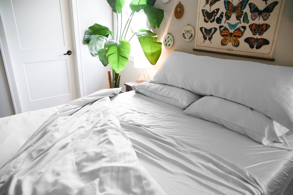 Bed Sheet Set, Copper Infused Bamboo Antimicrobial, Cooling, Lightweight Design for Everyday Bedroom Comfort and Guest Rooms image 9
