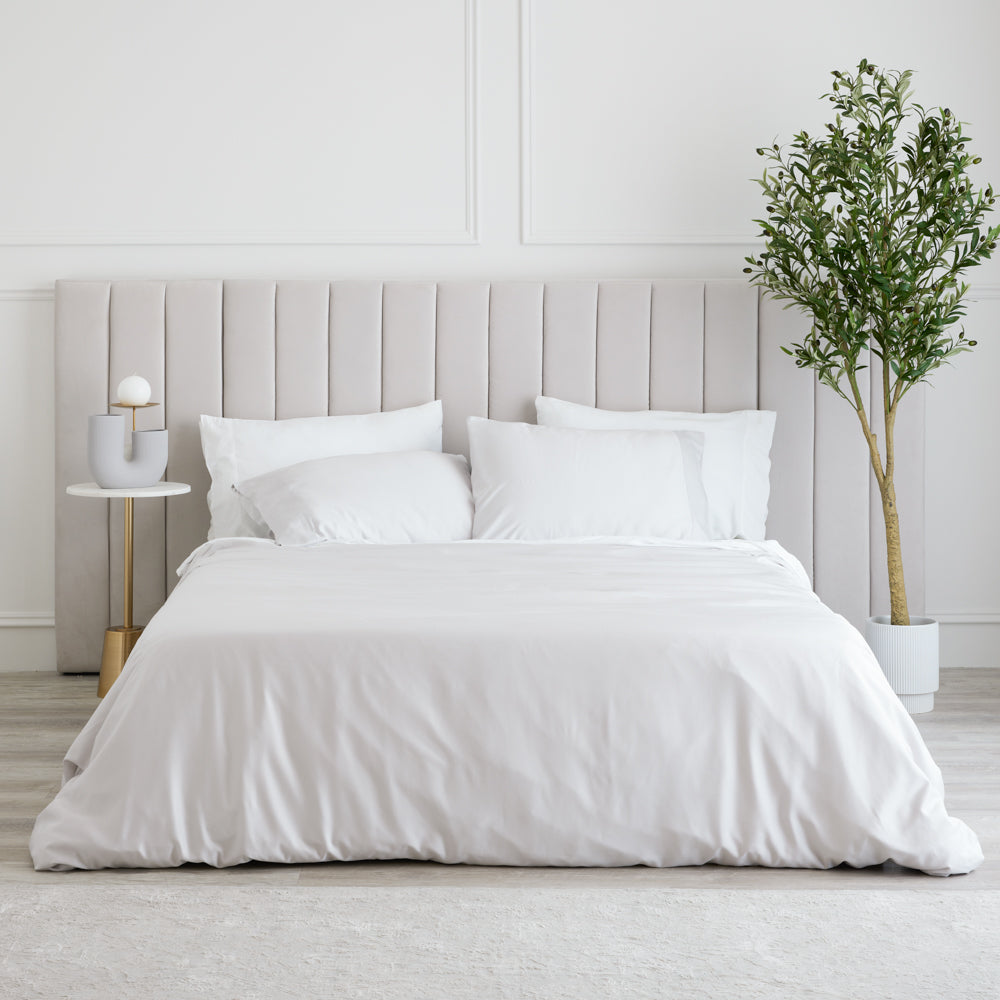 Bed Sheet Set, Organic Bamboo Sateen, Cooling Comfort for Everyday Bedroom Comfort and Guest Rooms, 5 Sizes and 15 Colors image 9