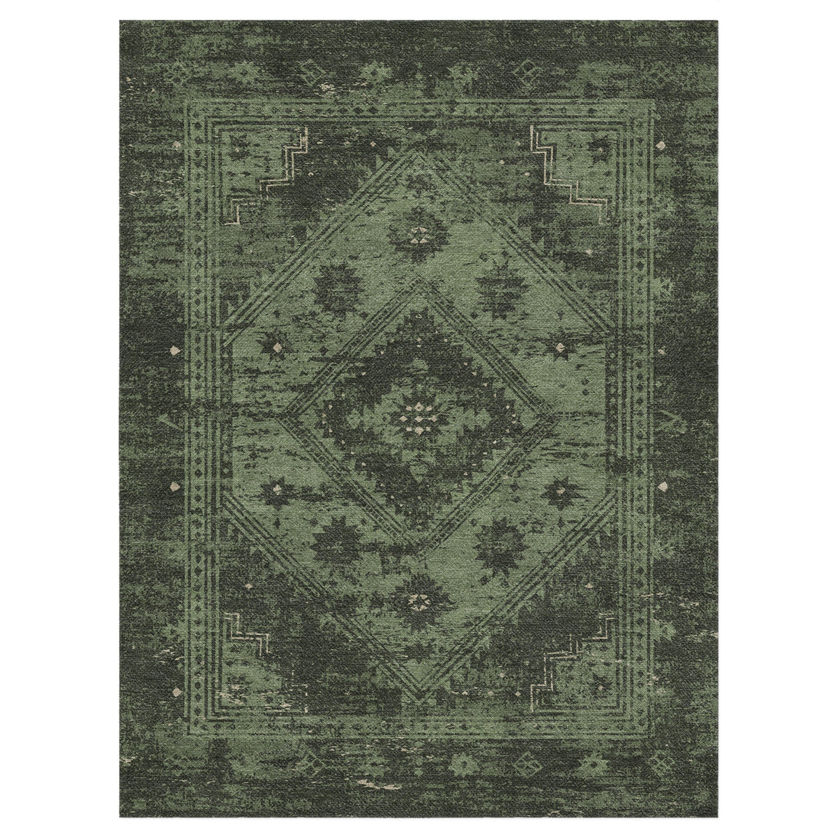 Area Rug, Montezuma Green for Living Rooms, Bedrooms and Entryways, 10 Size Options, Designed for Hallways, Dining Spaces and Home Decor image 9