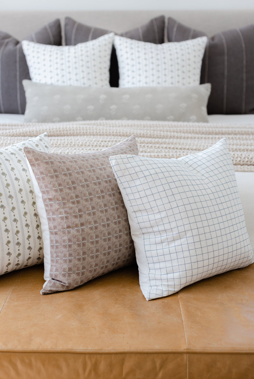 Decorative Pillow Cover Set, Margot 4 Pack 22", Machine-Washable Care for Bedroom Styling and Living Room Decor image 9