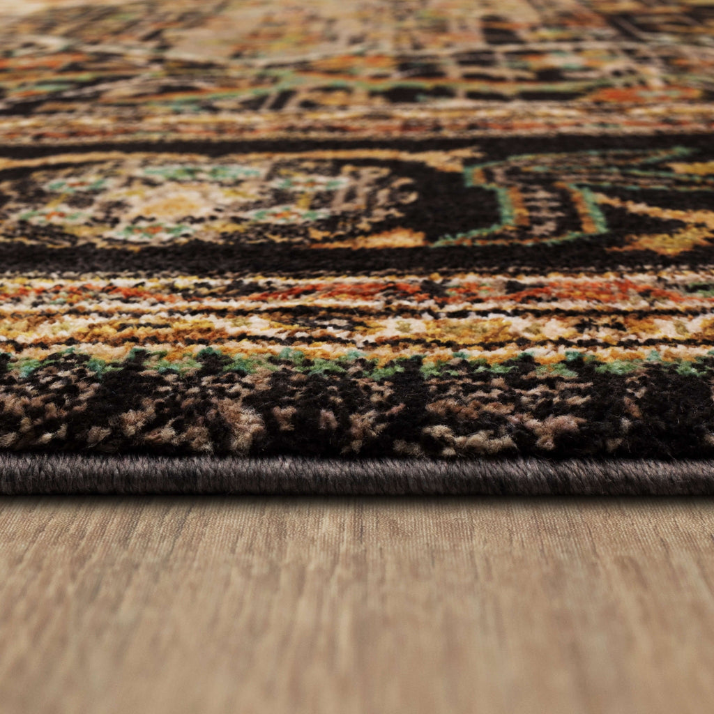Area Rug, Spice Market Petra Charcoal for Living Rooms, Bedrooms and Entryways, 5 Size Options image 9