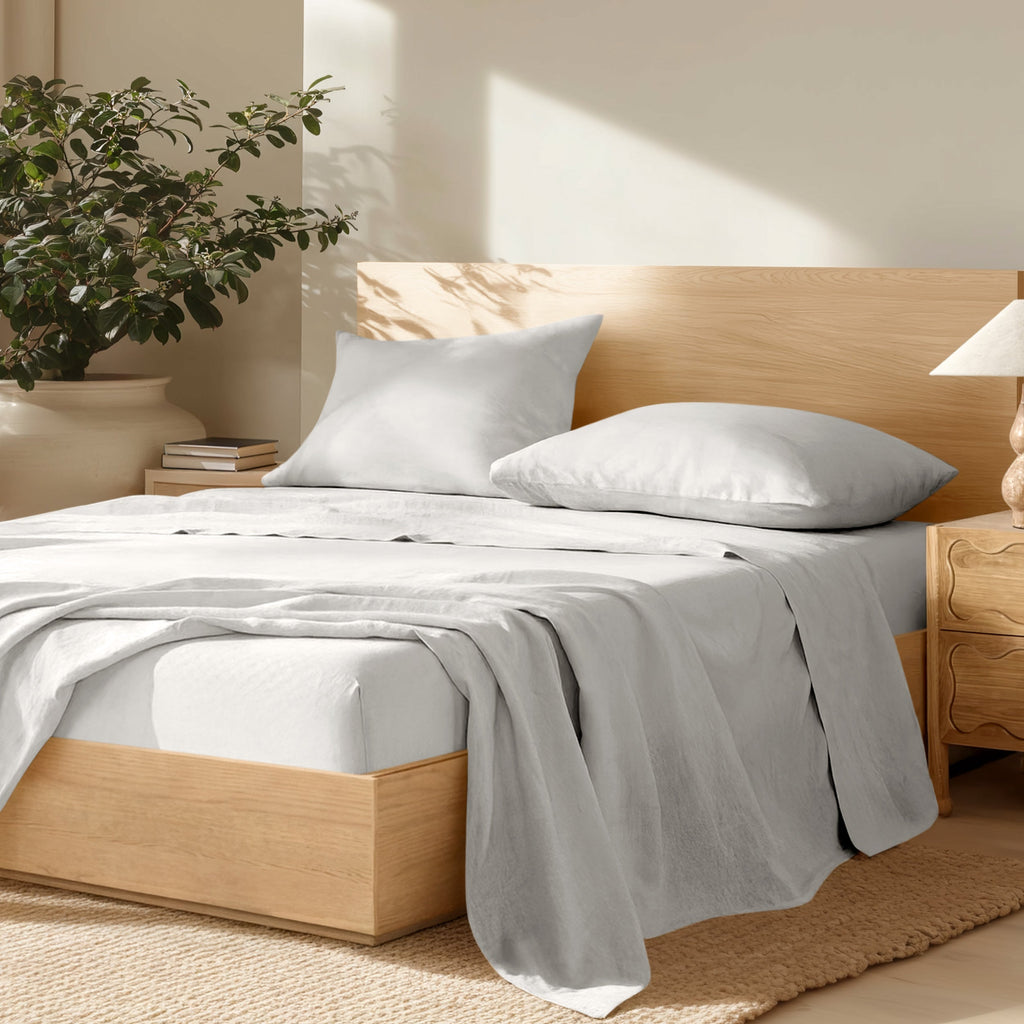 Bed Sheet Set, European Linen for Everyday Bedroom Comfort and Guest Rooms, 7 Sizes and 5 Colors image 10