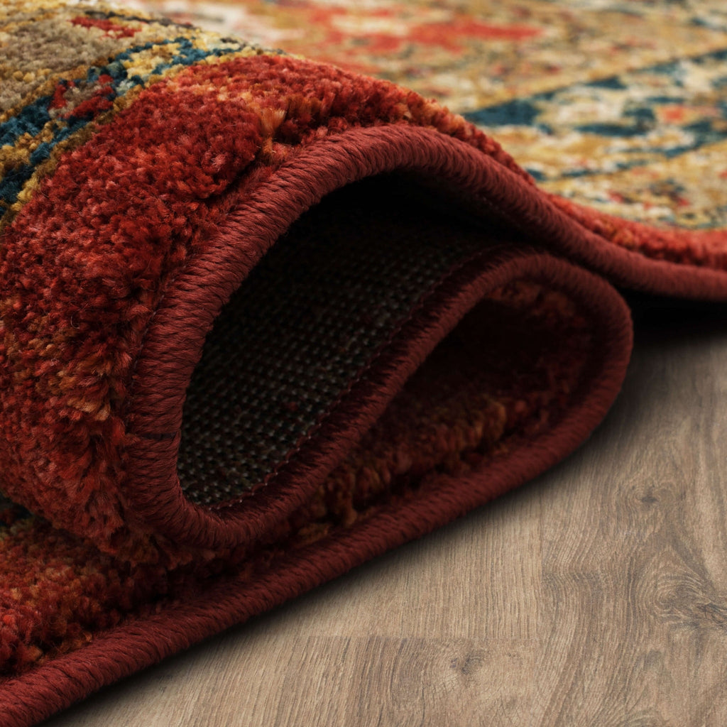 Area Rug, Spice Market Keralam Garnet for Living Rooms, Bedrooms and Entryways, 7 Size Options image 10