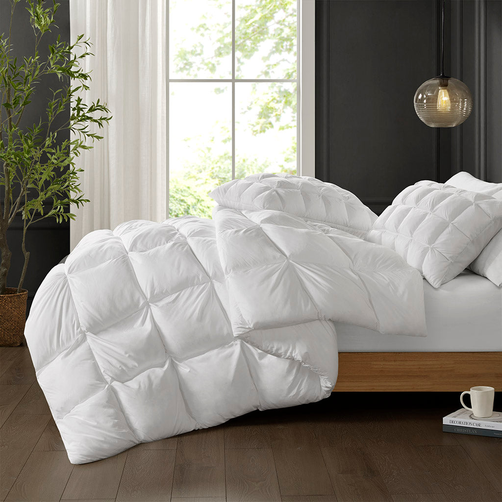 Down & Feather Comforter, Stay Puffed Overfilled Alternative, Breathable Construction for Everyday Bedding and Comfortable Sleep image 10