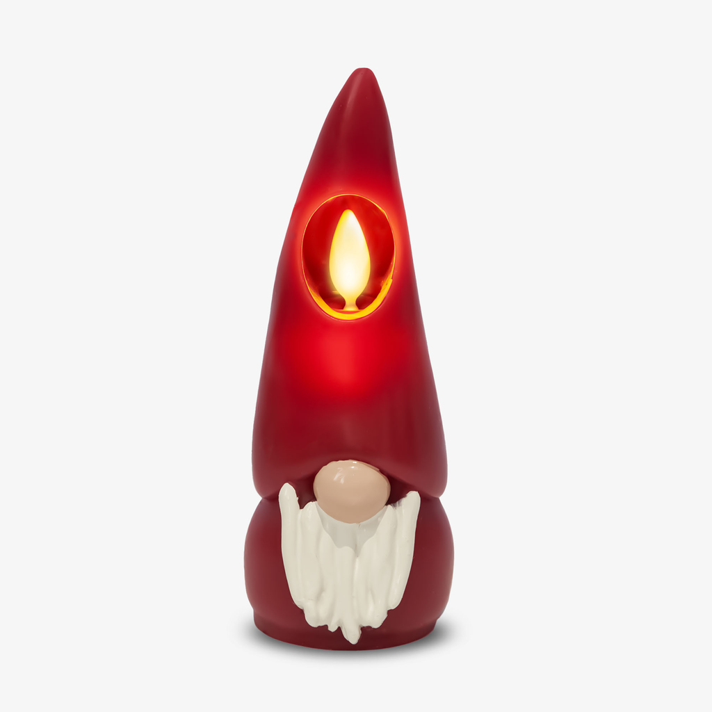 Flameless Candle, Red Gnome for Bedrooms, Living Rooms and Everyday Candlelight Ambience, 2 Size Options image 10