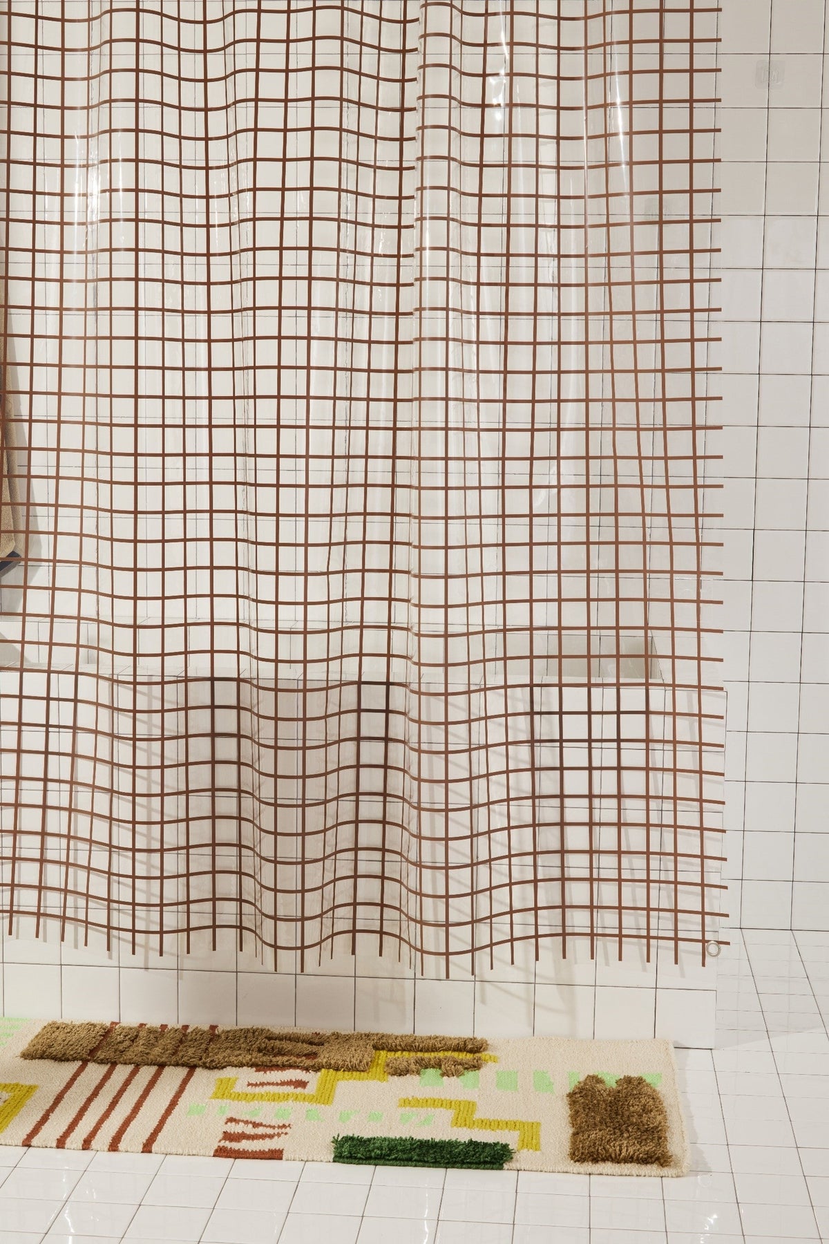 Shower Curtain, 2x2 in Chocolate, EVA with 30% Recycled Content for Shower Areas, Bathroom Privacy and Everyday Bath Decor image 10