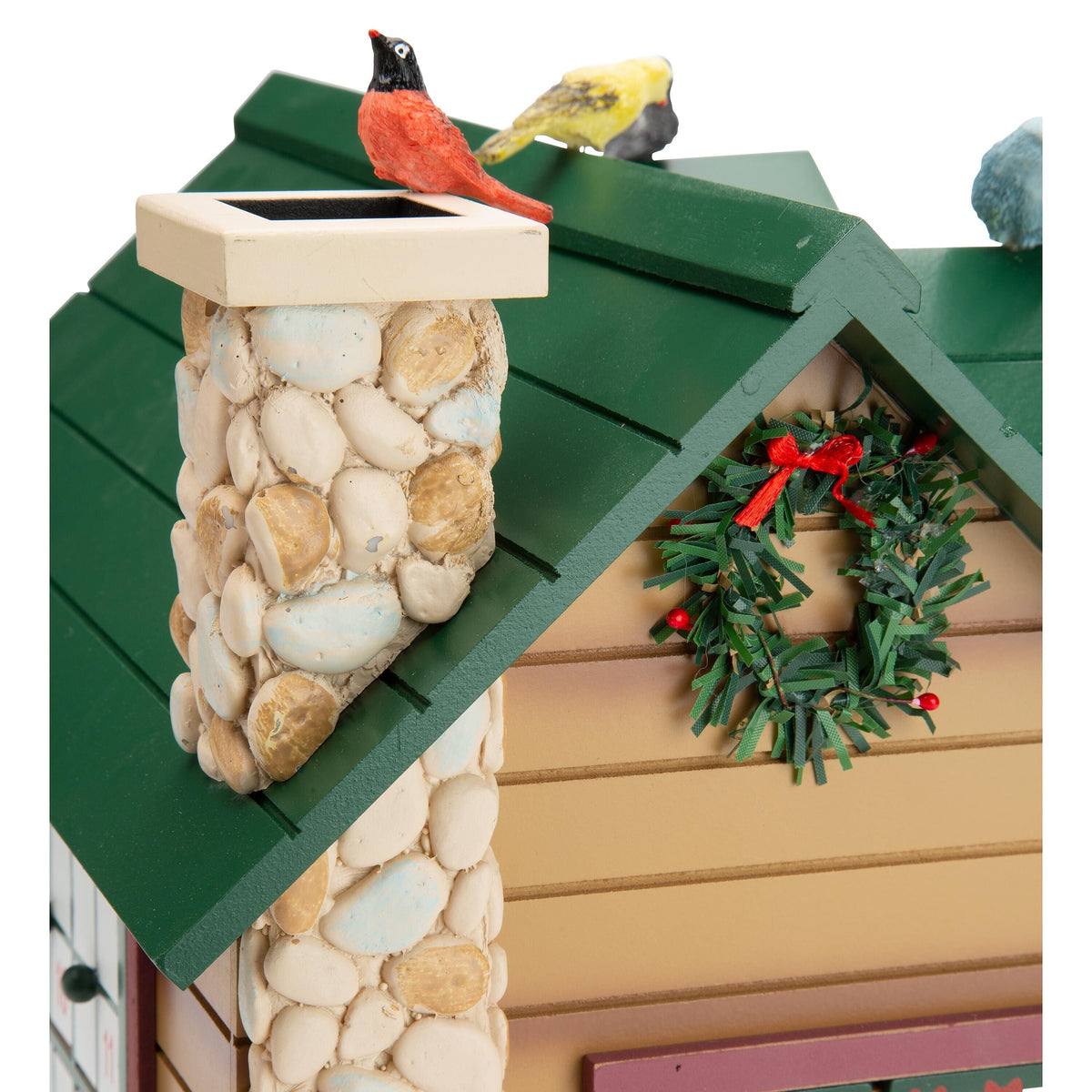 Seasonal Home Decor, Christmas Advent Cabin with Woodland Animals for Mantels, Tables and Seasonal Decorating image 10