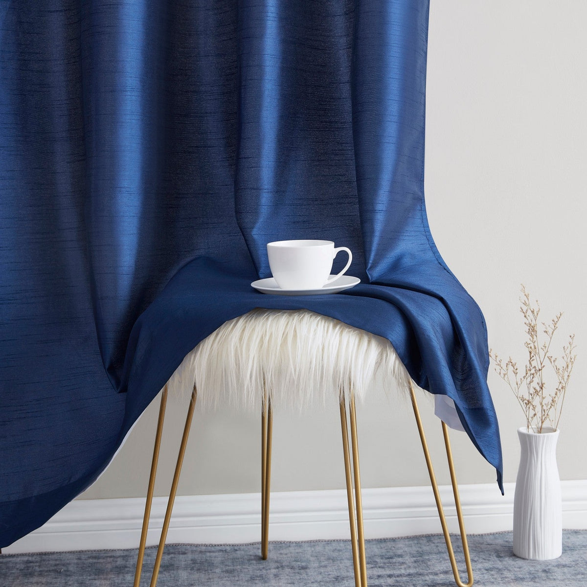 Window Curtain, Jefferson Faux Silk Grommet Panels for Bedrooms, Living Rooms and Home Privacy, 5 Sizes and 12 Colors image 10