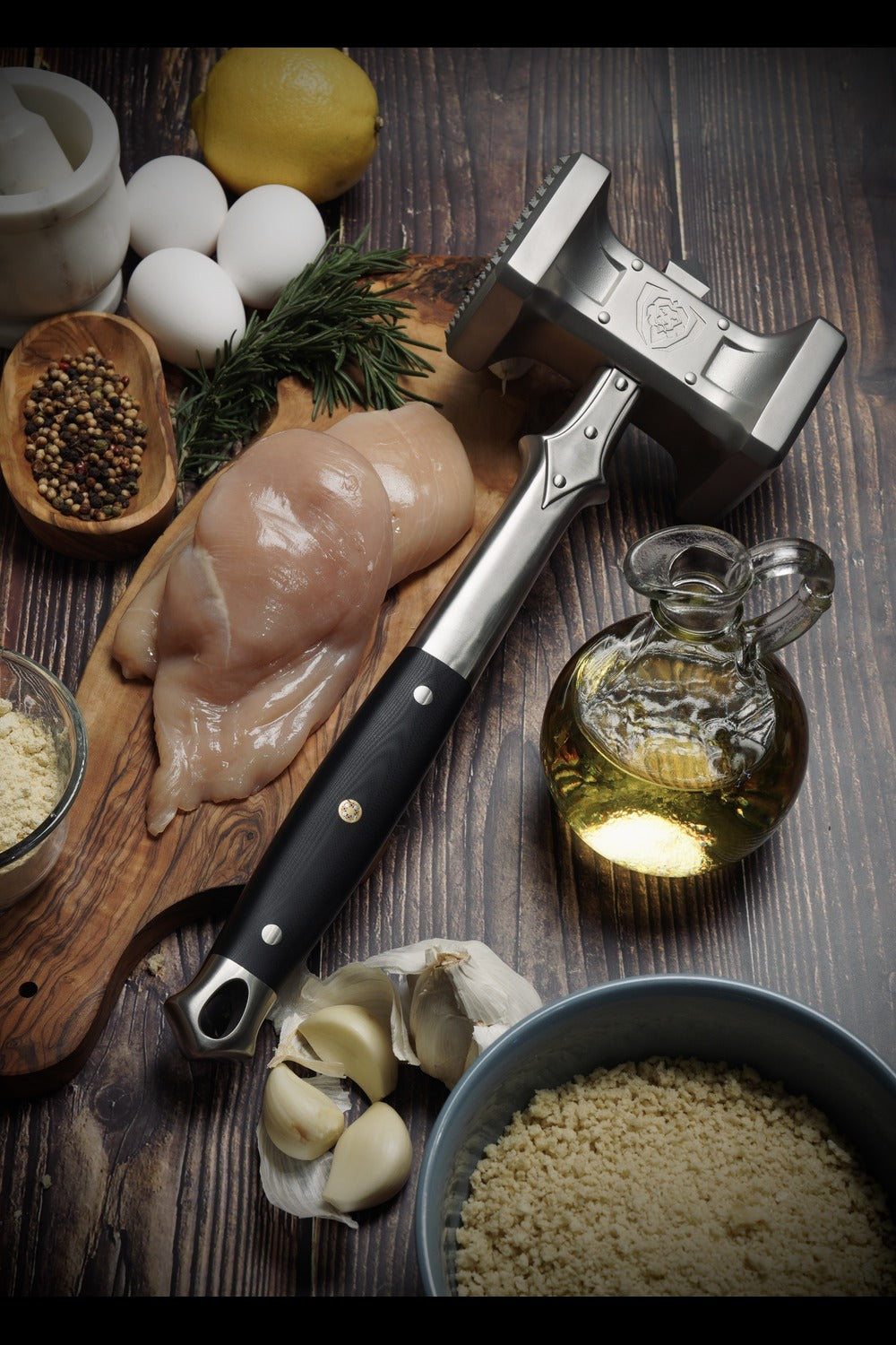 Kitchen Knife, Meat Tenderizer 15" Dual Sided, Heavy Duty, Stainless Steel Construction for Everyday Meal Prep and Home Kitchens image 10