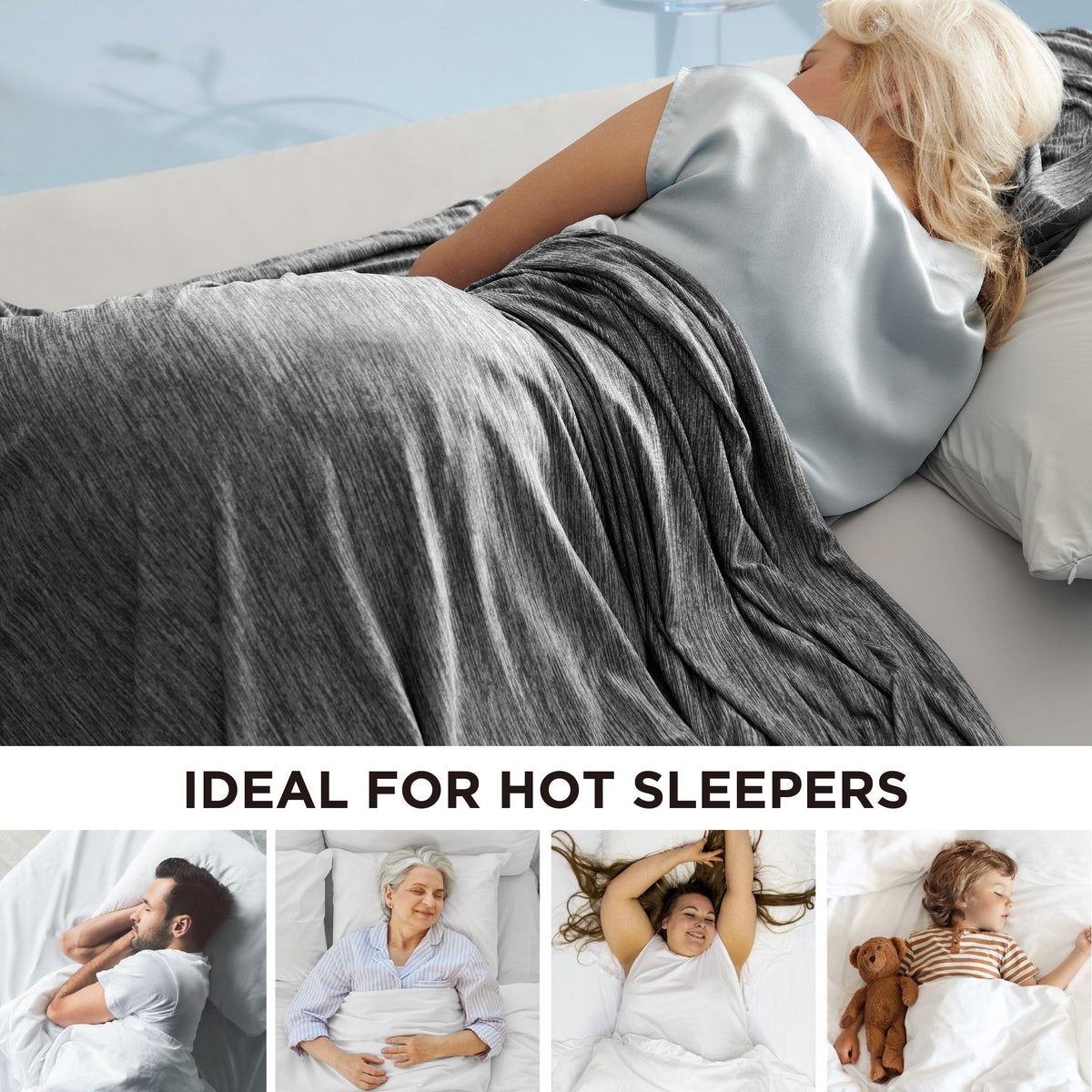 Cozy Throw Blanket, Reversible Cooling for Sofas, Beds and Relaxing at Home, 4 Sizes and 7 Colors image 10
