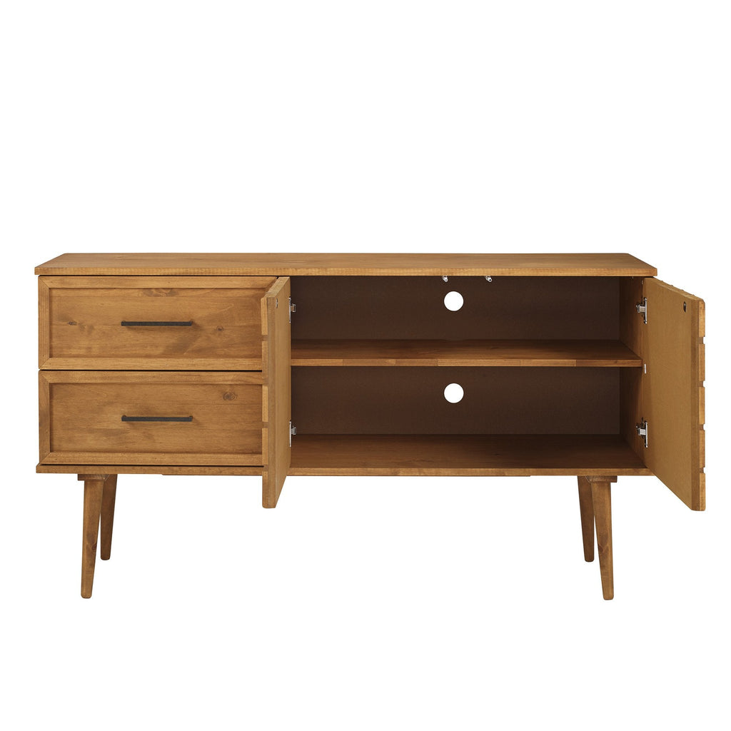 TV Stand, Tessa Solid Wood Prism Sideboard, Adjustable Design for Living Rooms, Media Storage and Home Entertainment image 10