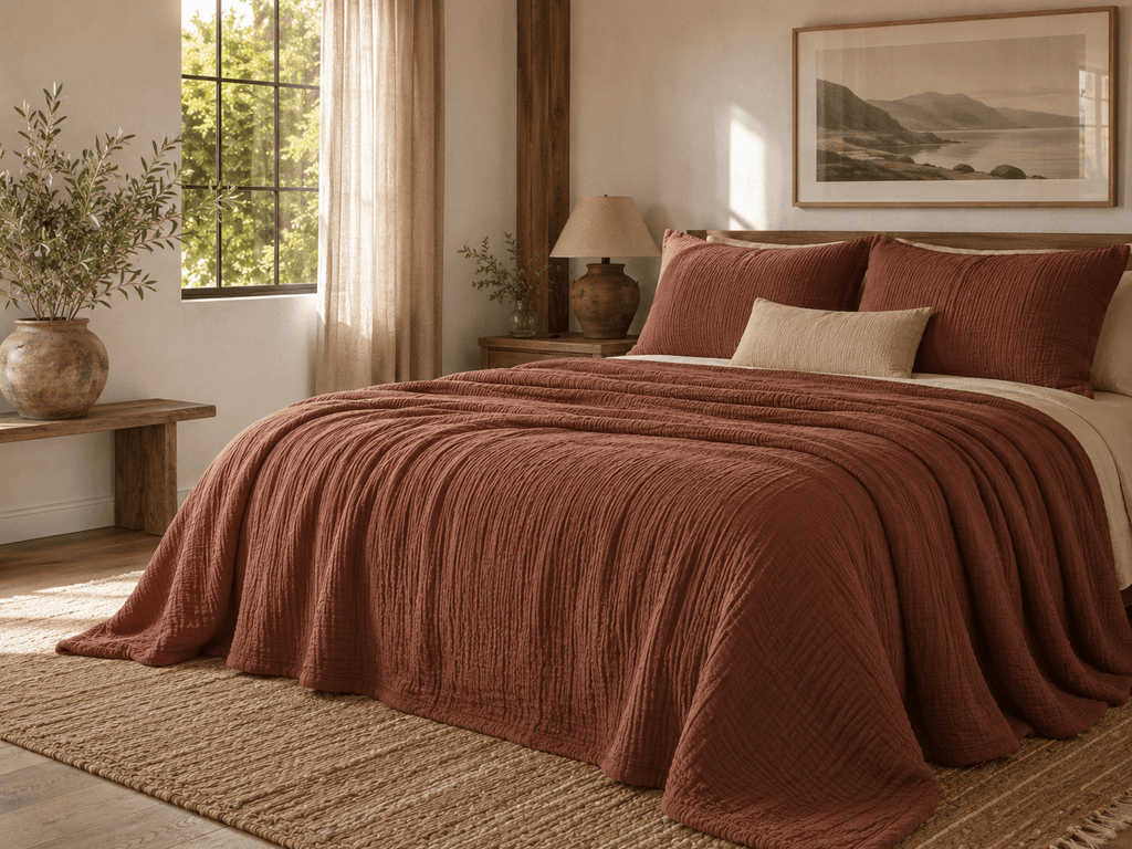 Cozy Throw Blanket, Extra Warm 10 Layer for Sofas, Beds and Relaxing at Home, 4 Sizes and 9 Colors image 10