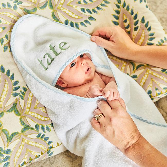 Bath Linen, Baby Hooded Towel, Organic Cotton Shell for Daily Bathroom Routines and Guest Baths, 18 Color Options image 10