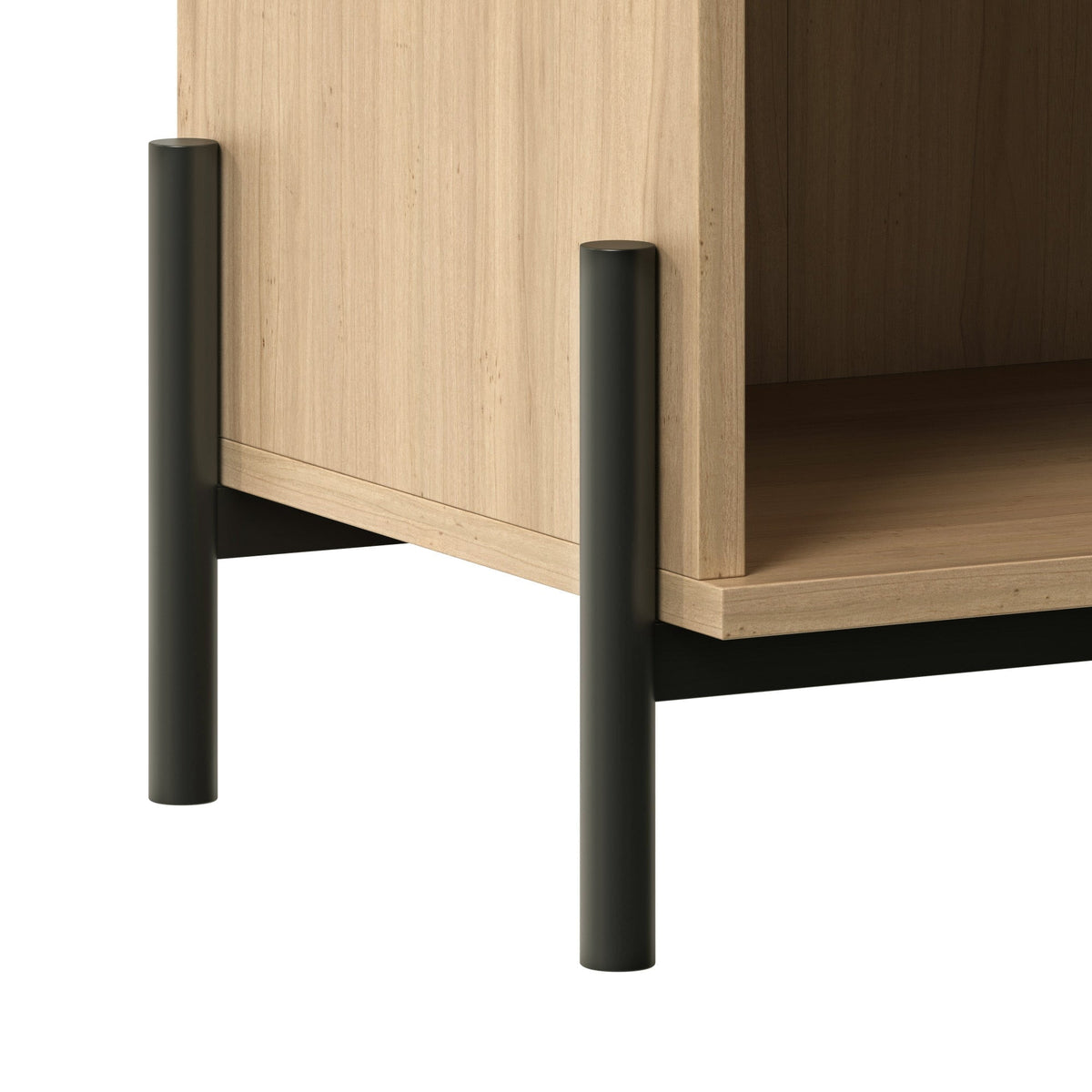 Nightstand, Paris Modern Scandinavian Reeded for Bedside Storage, Bedroom Organization and Guest Rooms, 2 Sizes and 3 Colors image 10