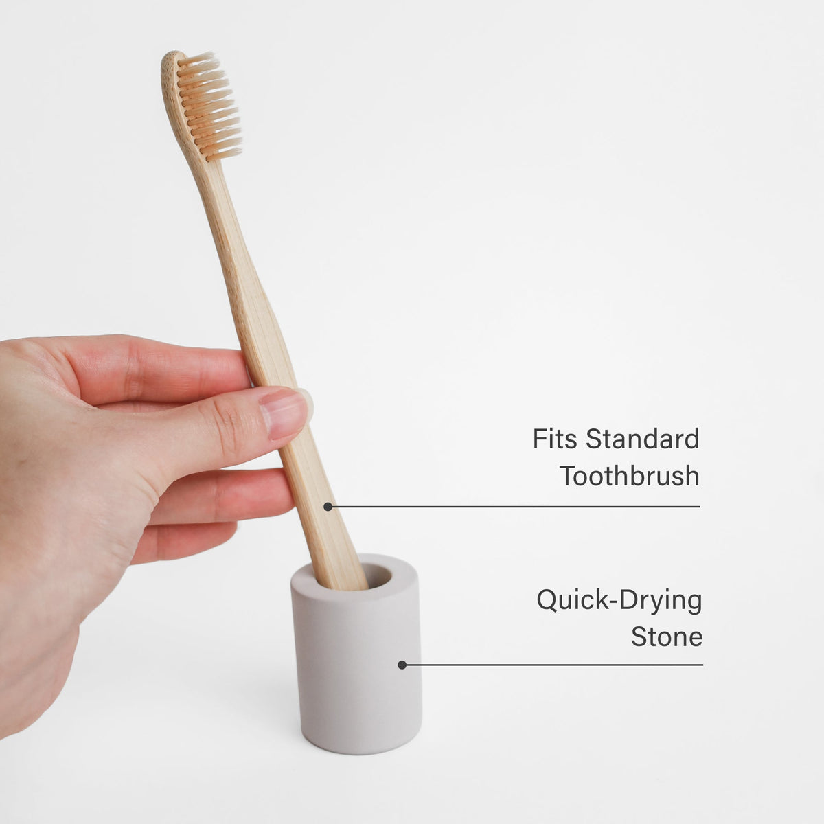 Bathroom Accessory, Small Toothbrush Holder for Vanity Organization and Everyday Bathroom Use, 2 Color Options image 10