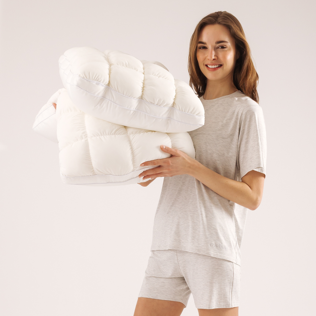Bed Pillow, Puff, Cooling Comfort for Everyday Sleep and Guest Room Bedding, 2 Sizes and 7 Colors image 10