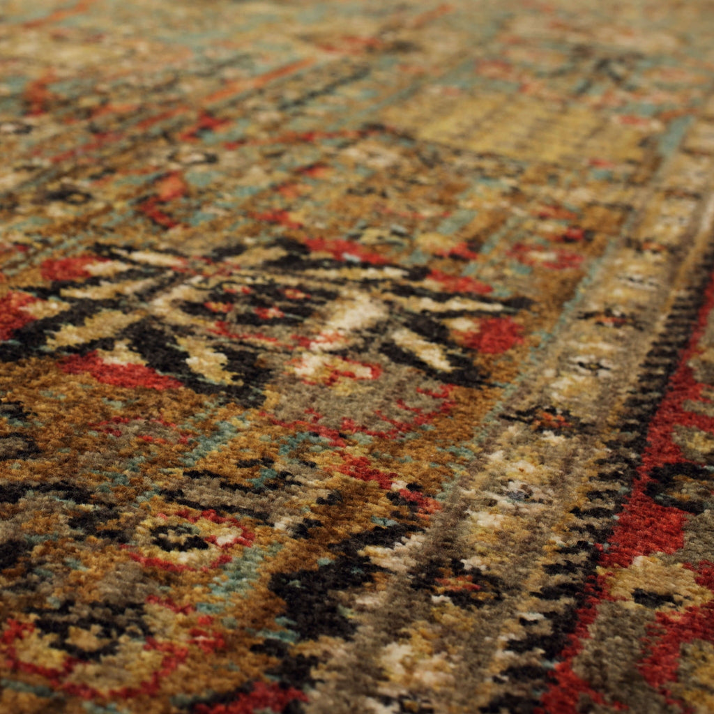 Area Rug, Spice Market Myanmar Aquamarine for Living Rooms, Bedrooms and Entryways, 5 Size Options image 10
