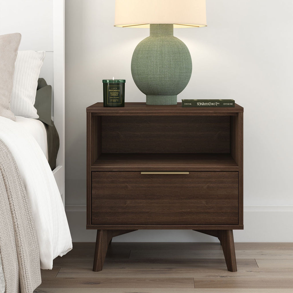 Nightstand, Haven with Shelf for Bedrooms, Bedside Essentials and Everyday Storage, 4 Color Options image 10