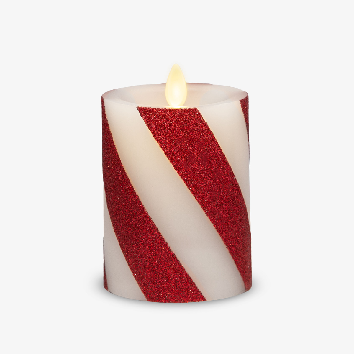 Home Fragrance, Red Candy Cane Wide Glitter Stripe White for Entryways, Bedrooms and Everyday Home Ambience, 3 Size Options image 10