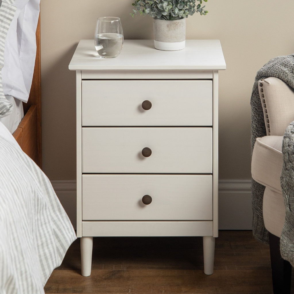 Nightstand, Spencer Solid Transitional Wood for Bedrooms, Bedside Essentials and Everyday Storage, 2 Size Options image 10