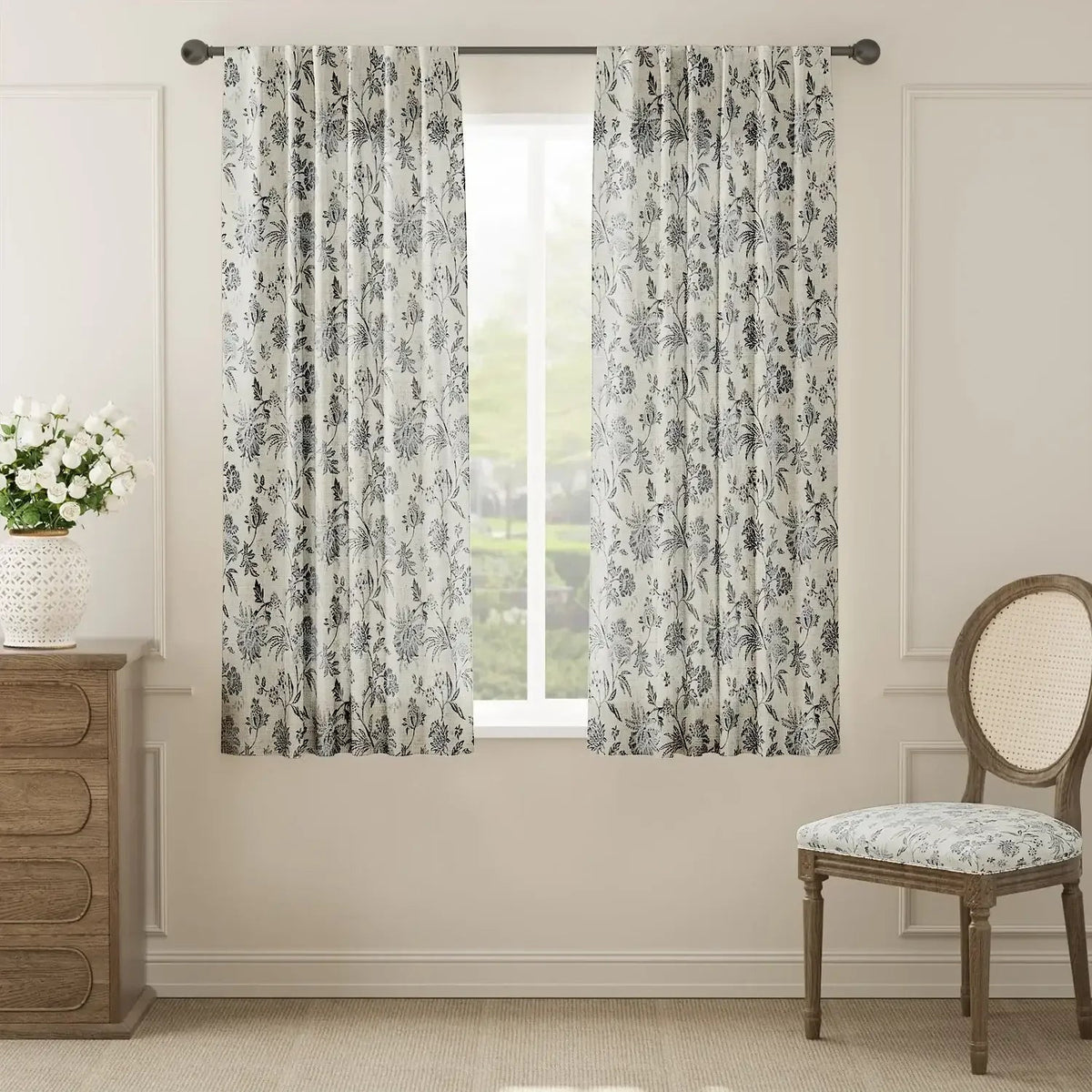 Window Curtain, Vintage Botanical Vine & Multi Floral Curtains for Windows, Room Styling and Everyday Privacy, 5 Sizes and 4 Colors image 10
