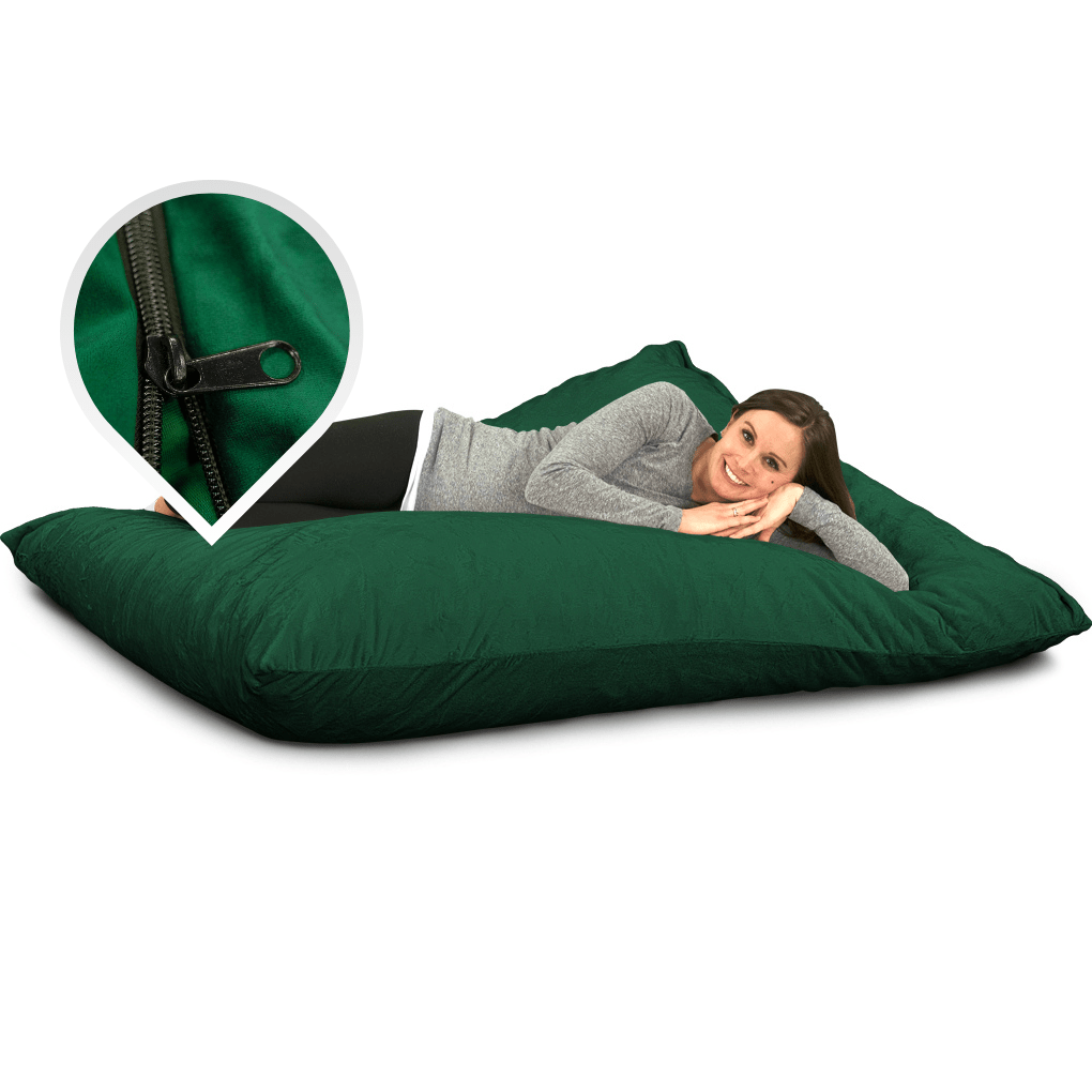 Bed Pillow, 5.5 Ft Bean Bag Chair Floor Replacement Cover, Machine-Washable Care for Sleeping, Reading and Bedroom Comfort, 8 Color Options image 10