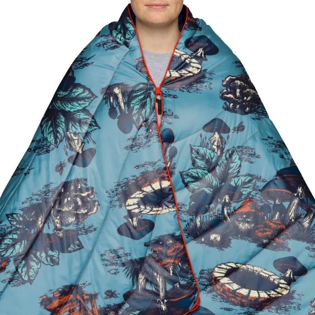 Puffy Blanket, Original Magic Mushrooms, Weather-Resistant Shell for Camping, Cabins and Outdoor Relaxation image 10