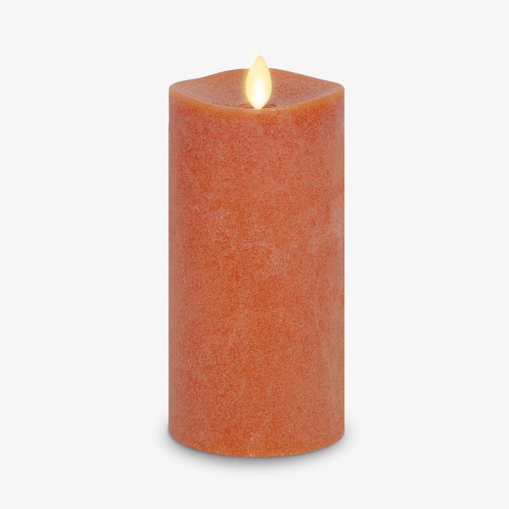 Flameless Candle, Chalky Burnt Orange Pillar for Bedrooms, Living Rooms and Everyday Candlelight Ambience, 2 Size Options image 10