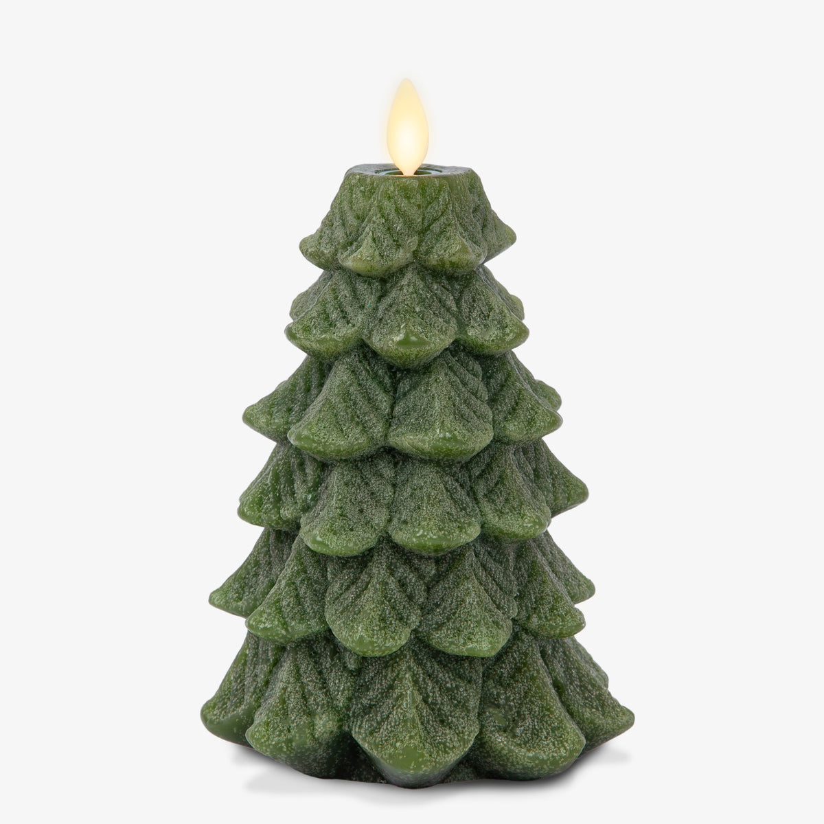 Flameless Candle, Chalky Green Tree for Bedrooms, Living Rooms and Everyday Candlelight Ambience, 2 Size Options image 10