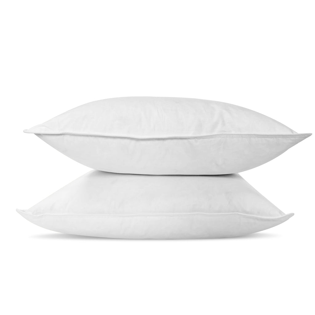 Bed Pillow, Insert White Duck Feather & Down, Machine-Washable Care for Sleeping, Reading and Bedroom Comfort, 14 Size Options image 10