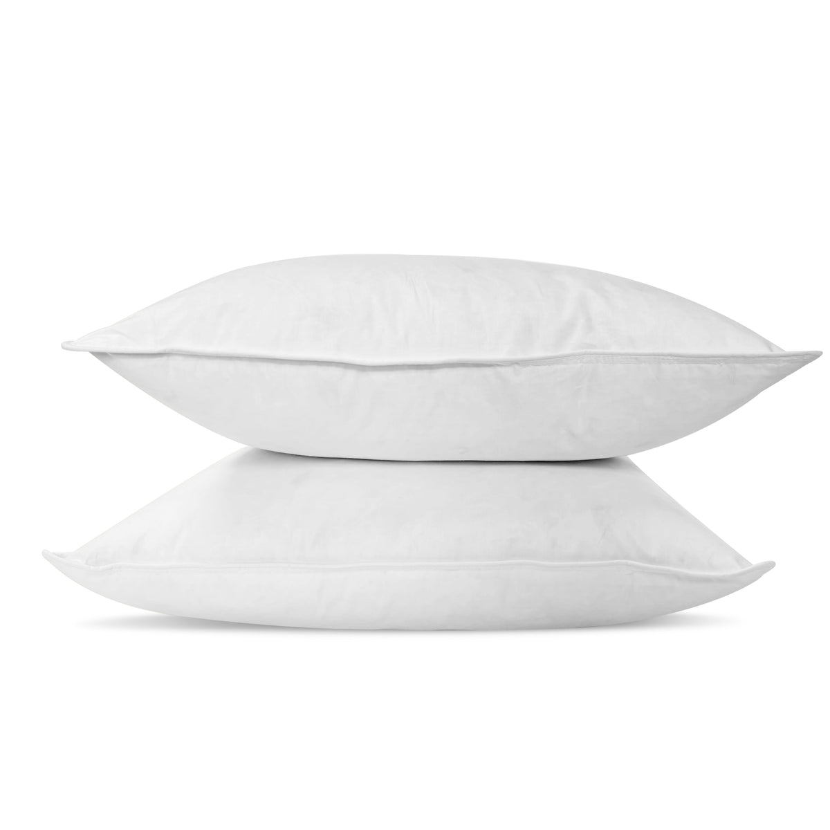 Bed Pillow, Insert White Duck Feather & Down, Machine-Washable Care for Sleeping, Reading and Bedroom Comfort, 14 Size Options image 10